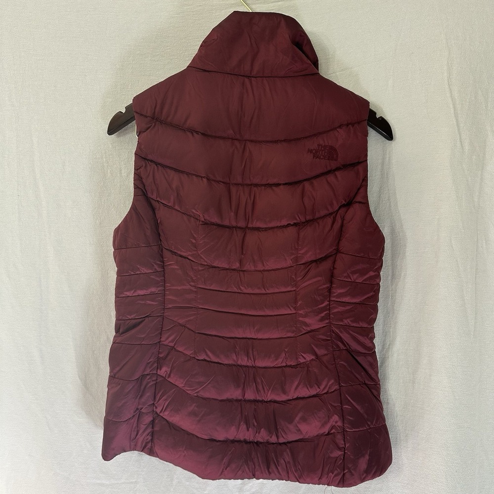 The North Face Puffer Vest Womens Small Red Goose Down 550 Quilted Aconcagua‎ - Picture 5 of 9